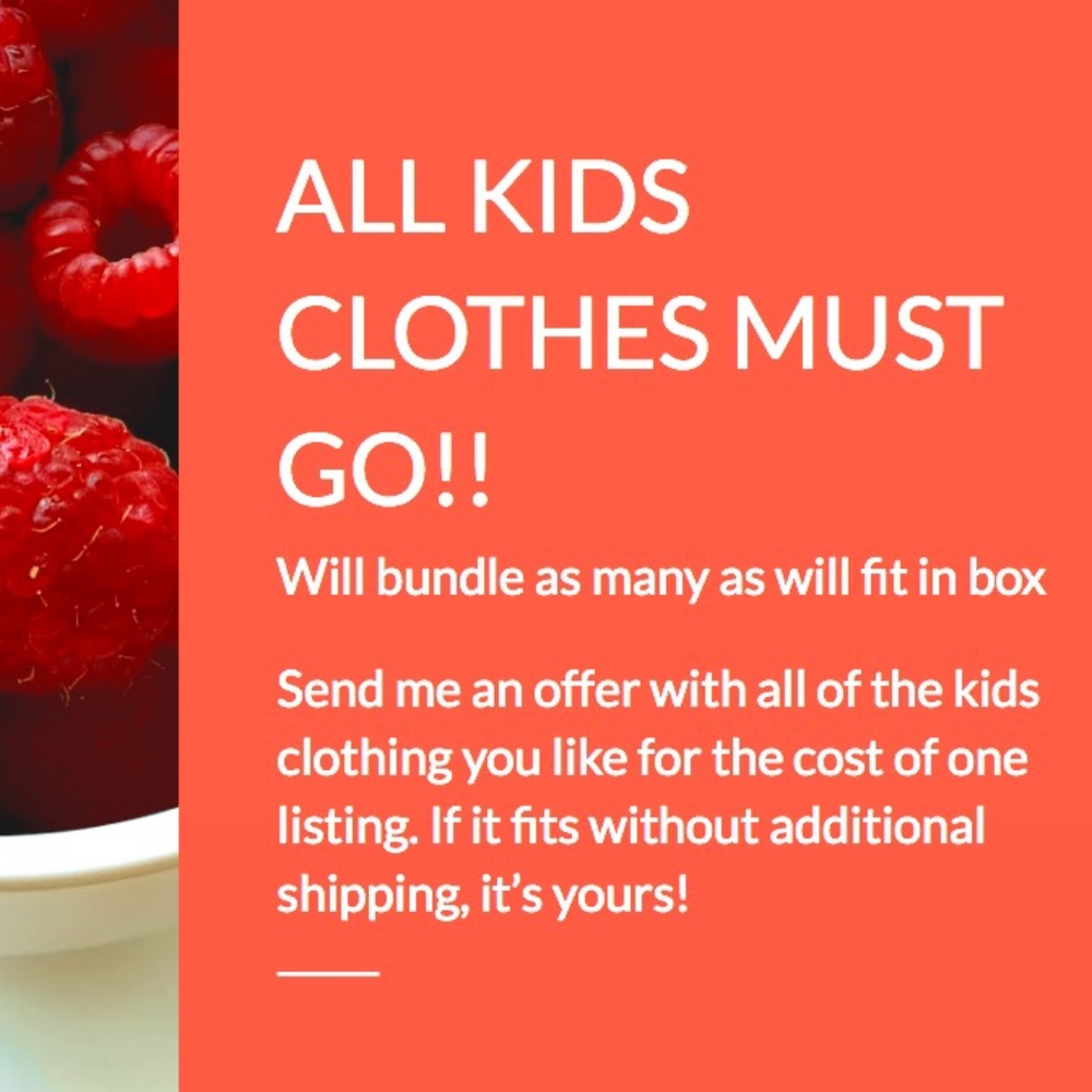 Everything KIDS MUST GO!